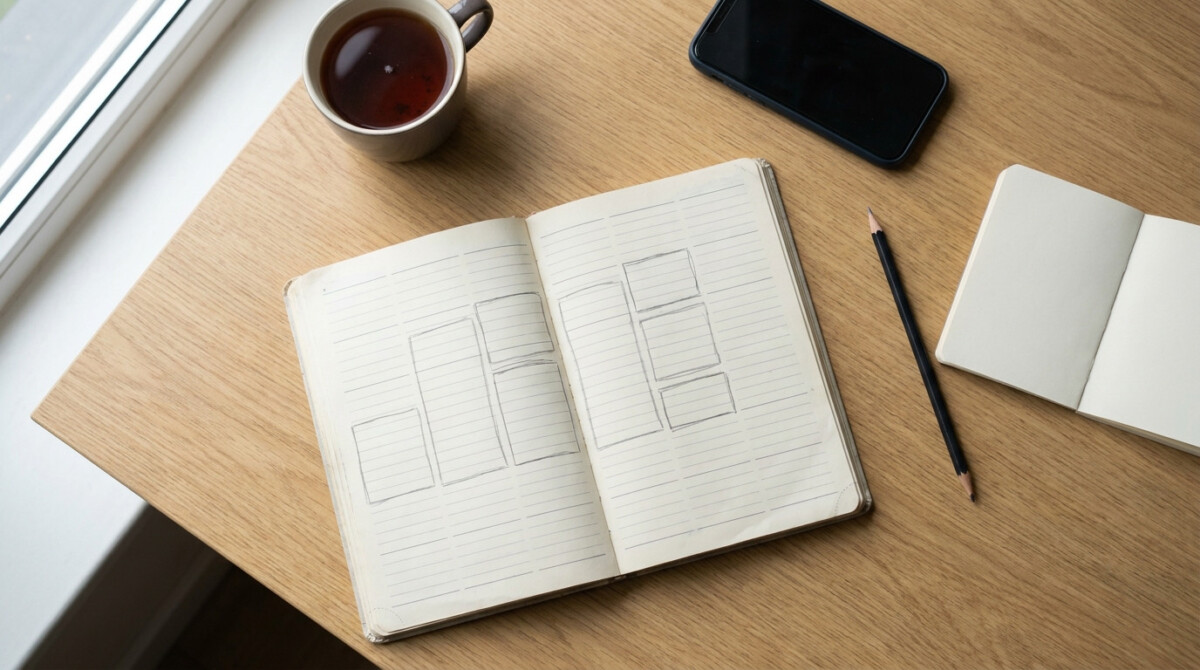 Weekly planner used to schedule second income stream work hours