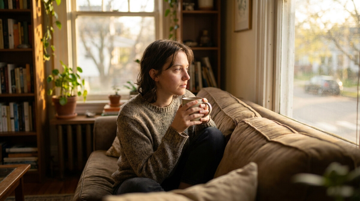 Roth IRA vs Traditional IRA — person planning for retirement future with coffee in hand