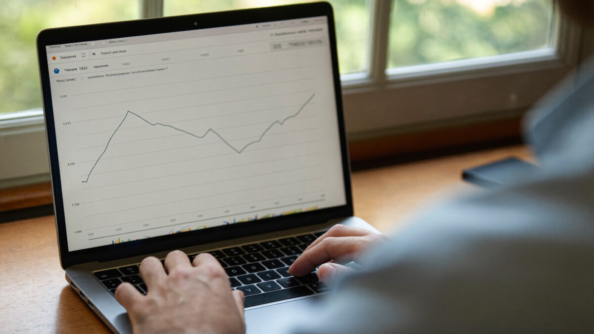 Man reviewing his account after deciding to invest $500 in index funds