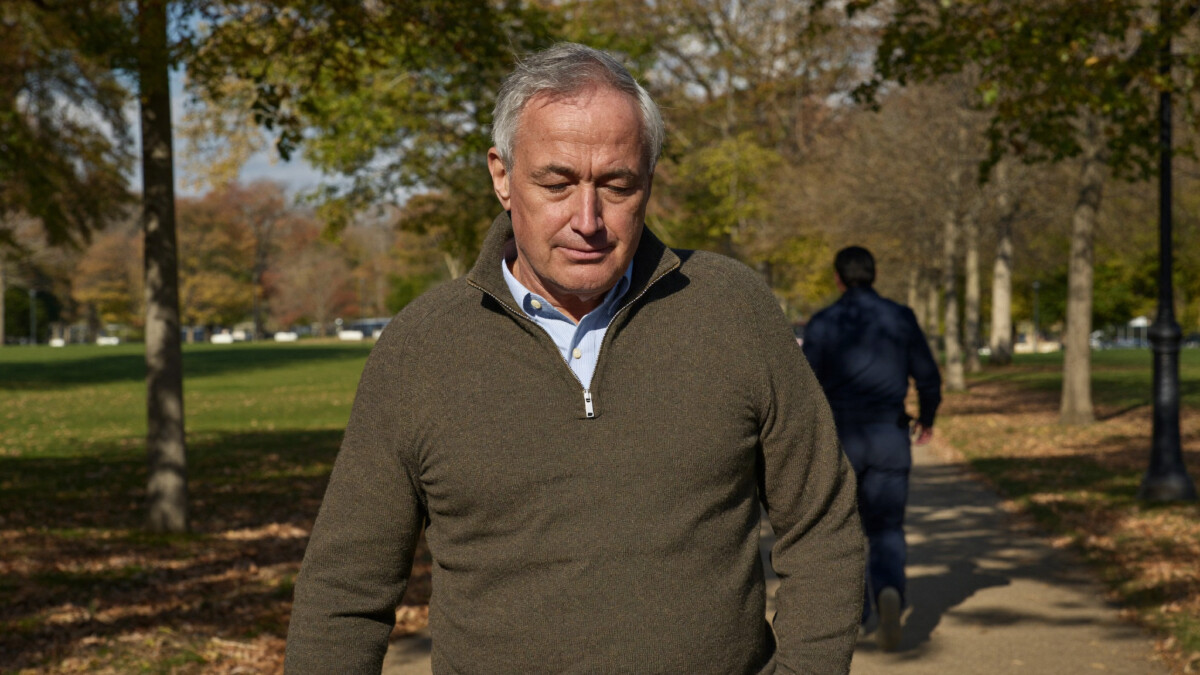 Retired man enjoying peace of mind from a simple three-fund portfolio strategy